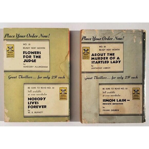 Lot Of 2: A. Merritt Murder Mystery Monthly 1944-45 1st edtns. ISHTAR & DWELLERS - Picture 2 of 12